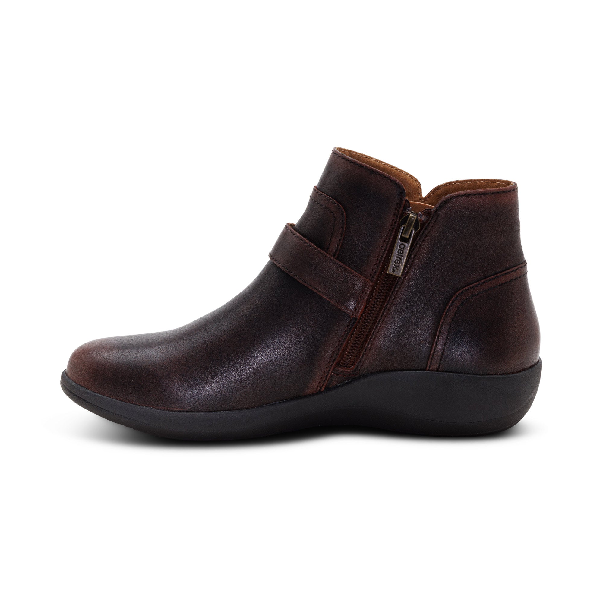 Leah Buckle Bootie left Angle #color_cordovan