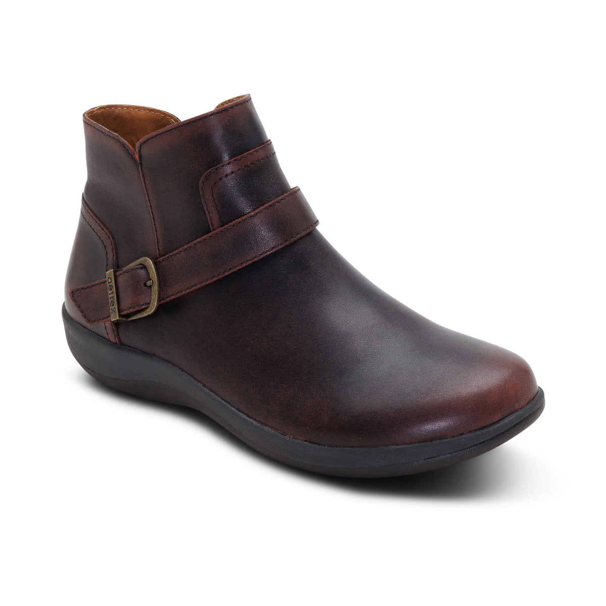 Leah Buckle Bootie catalog Angle #color_cordovan
