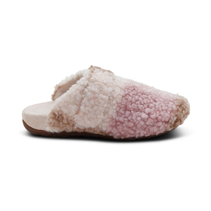 Mia Arch Support Slipper right Angle #color_pink plaid
