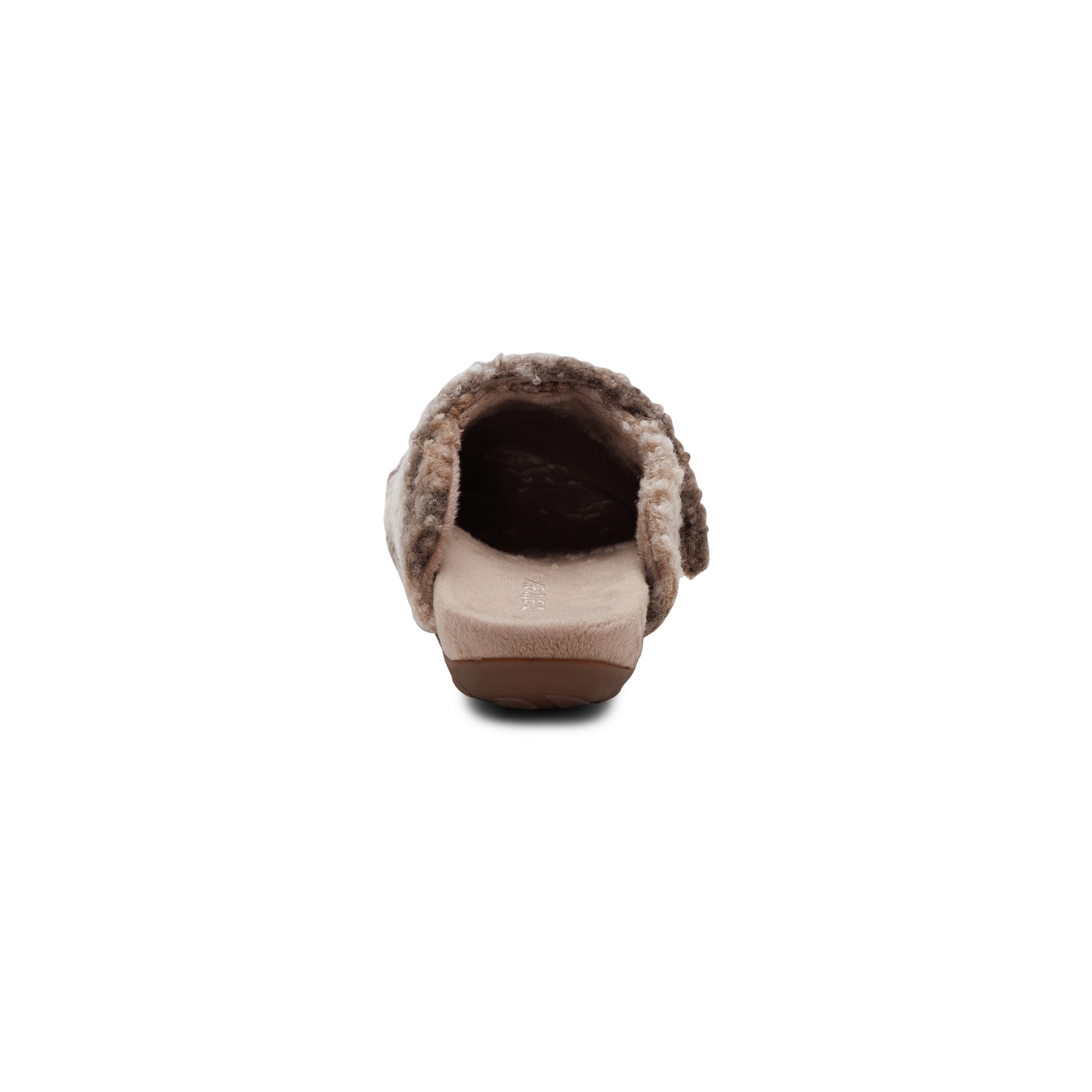 Mia Arch Support Slipper rear Angle #color_tan plaid