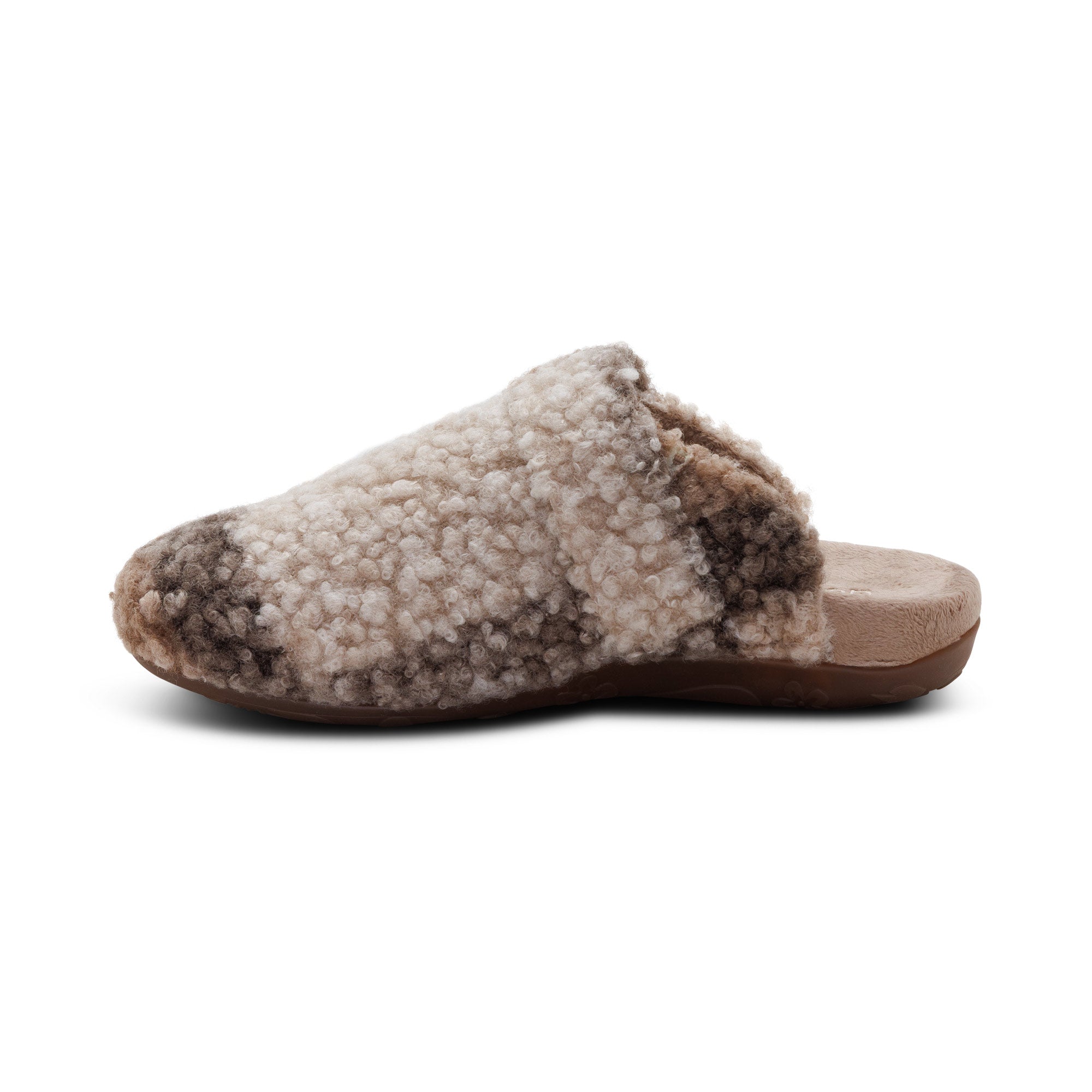 Mia Arch Support Slipper left Angle #color_tan plaid