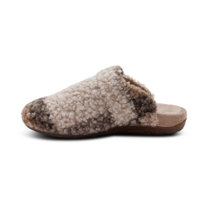 Mia Arch Support Slipper left Angle #color_tan plaid