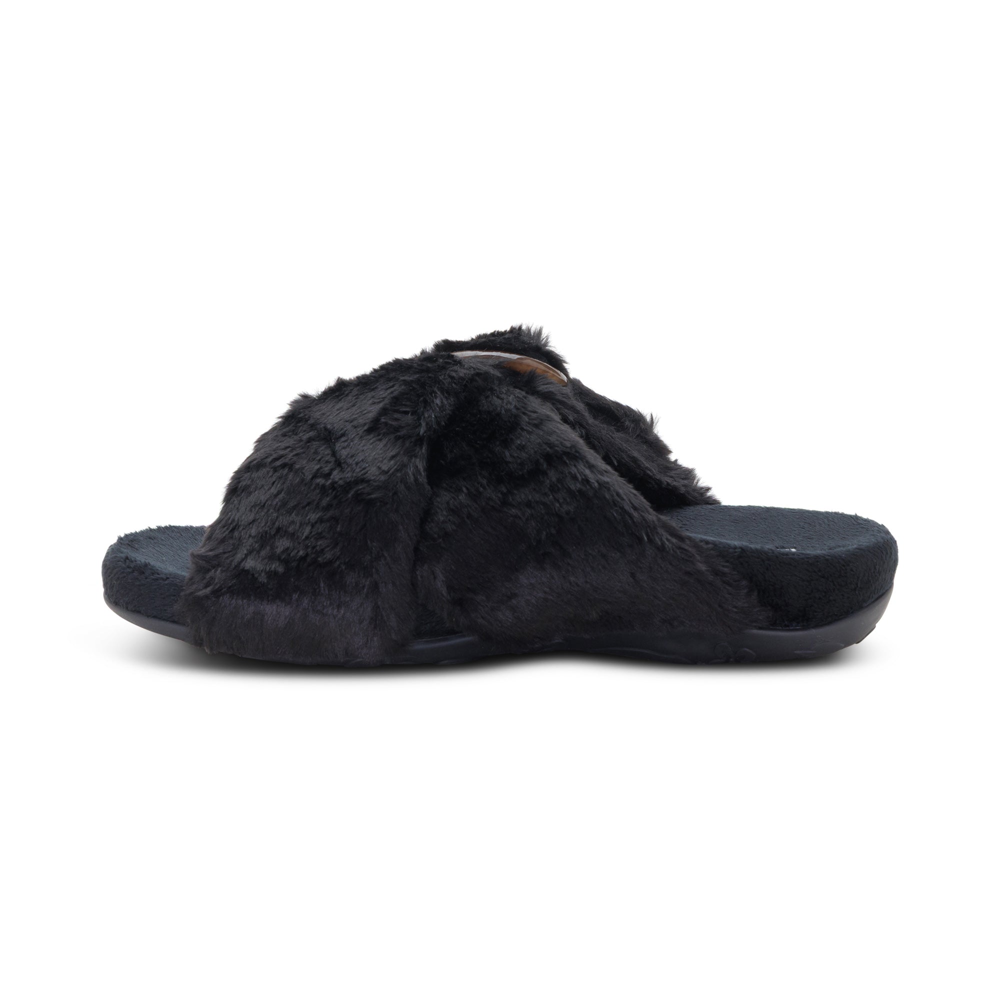Macy Open-Toe Slipper left Angle #color_black