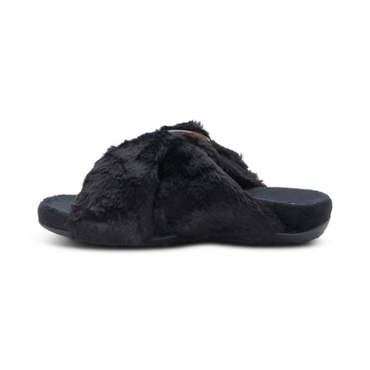 Macy Open-Toe Slipper left Angle #color_black