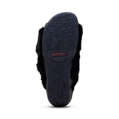Macy Open-Toe Slipper bottom Angle #color_black
