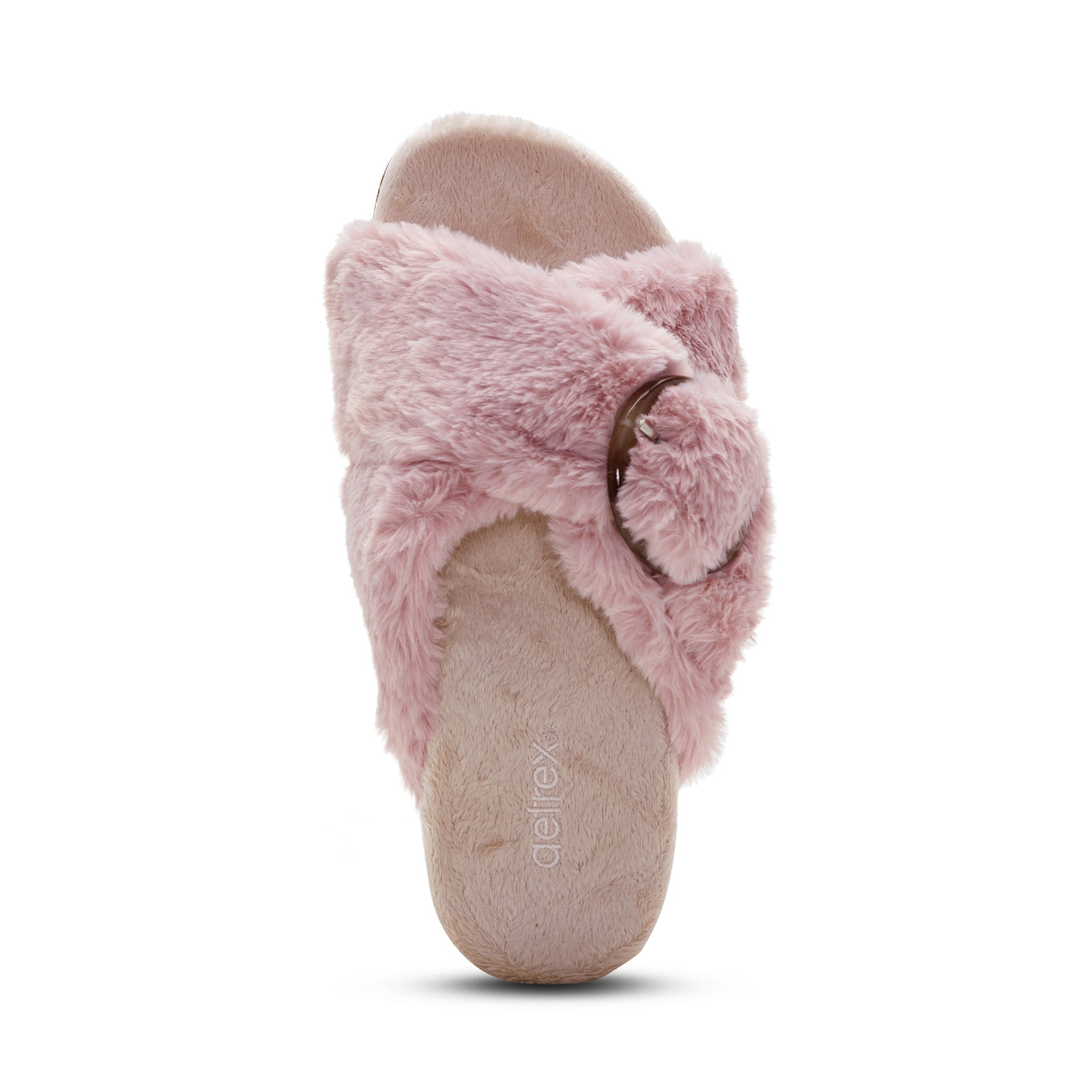 Macy Open-Toe Slipper top Angle #color_pink