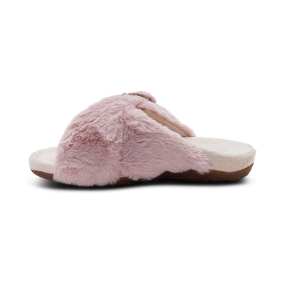 Macy Open-Toe Slipper left Angle #color_pink