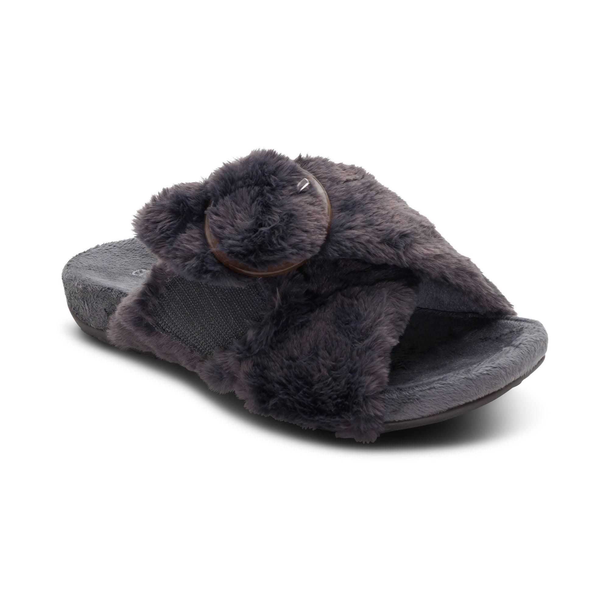 Macy Open-Toe Slipper extra Angle #color_charcoal