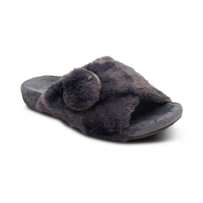 Macy Open-Toe Slipper catalog Angle #color_charcoal