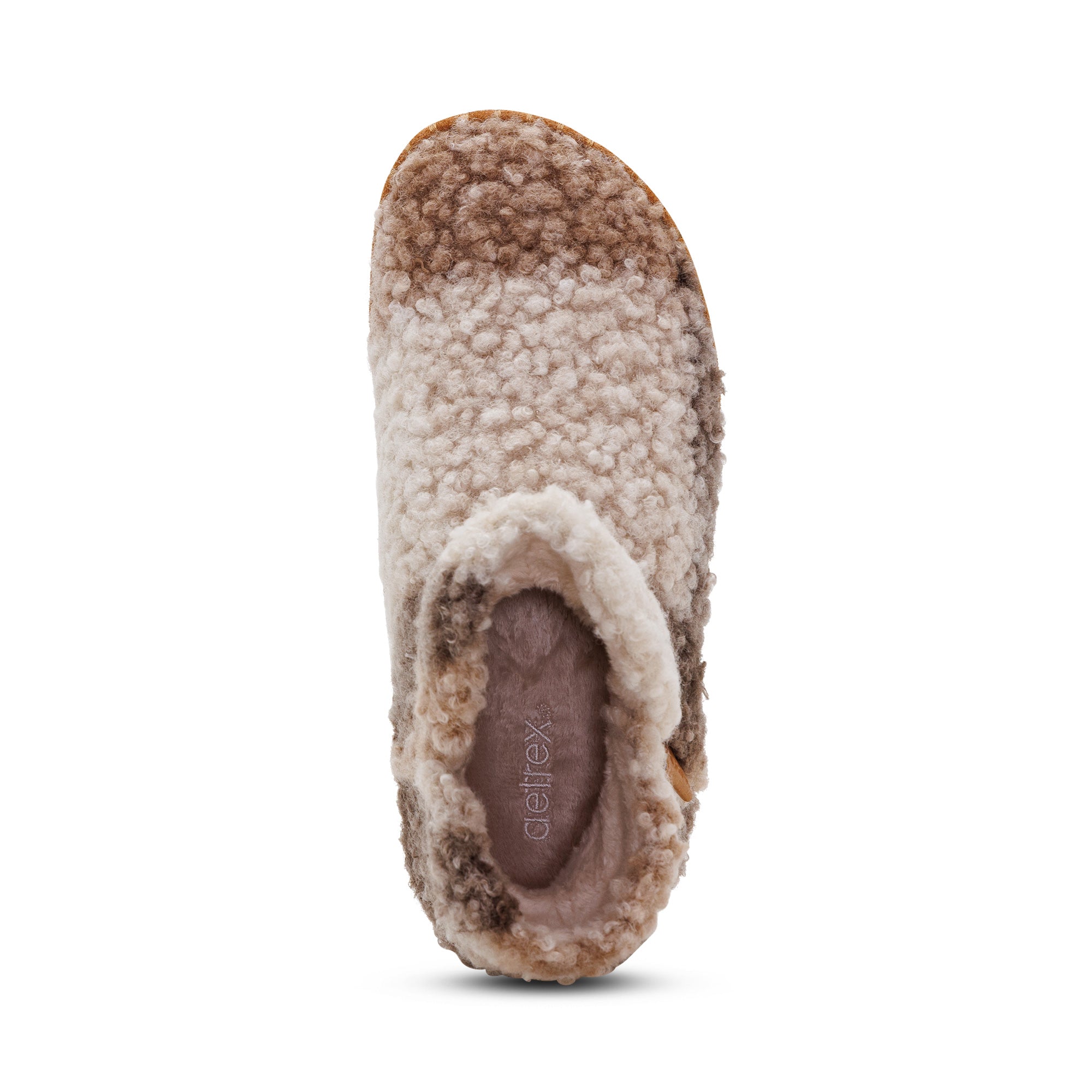 Malina Arch Support Slipper top Angle #color_tan plaid