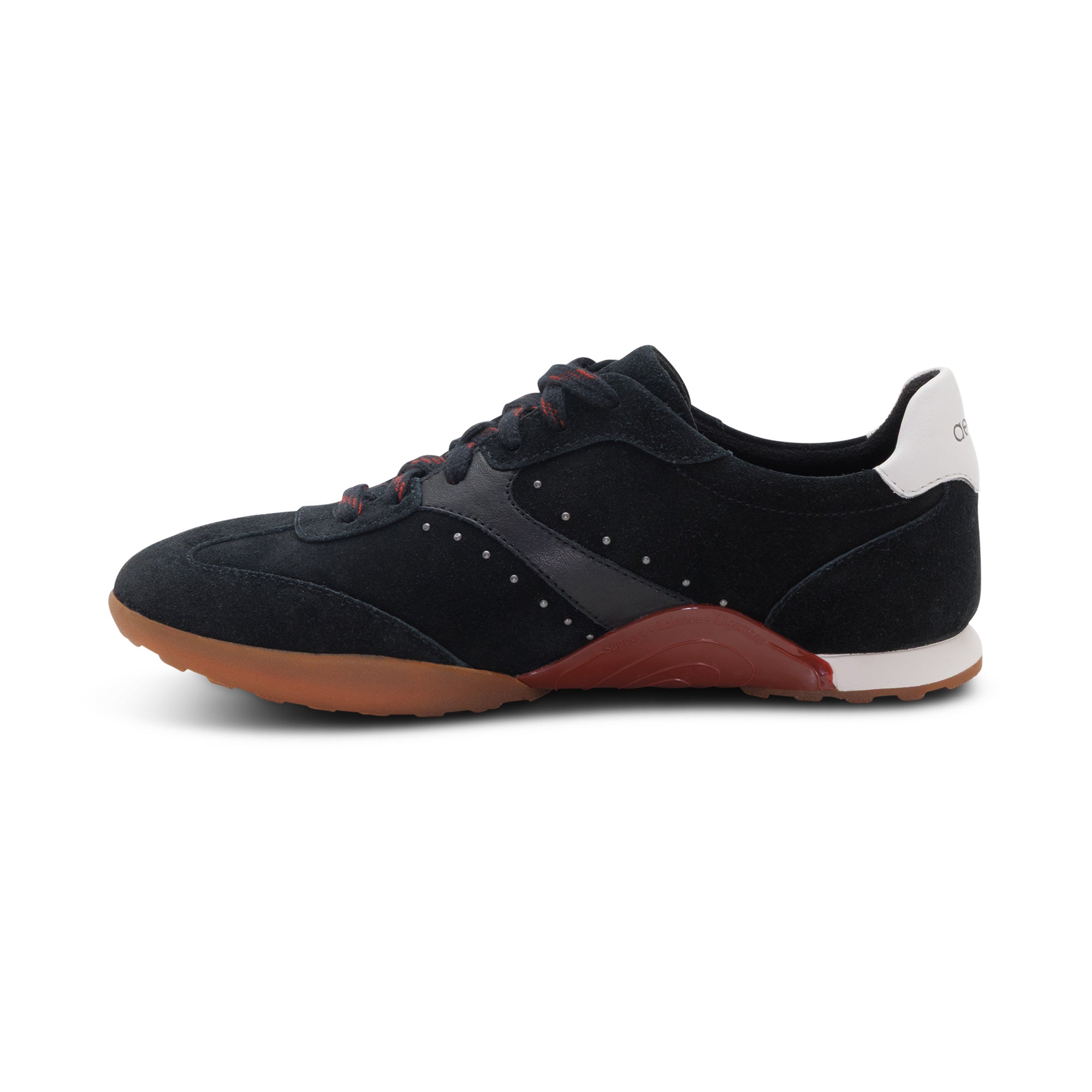 Sloane Arch Support Sneaker left Angle #color_black