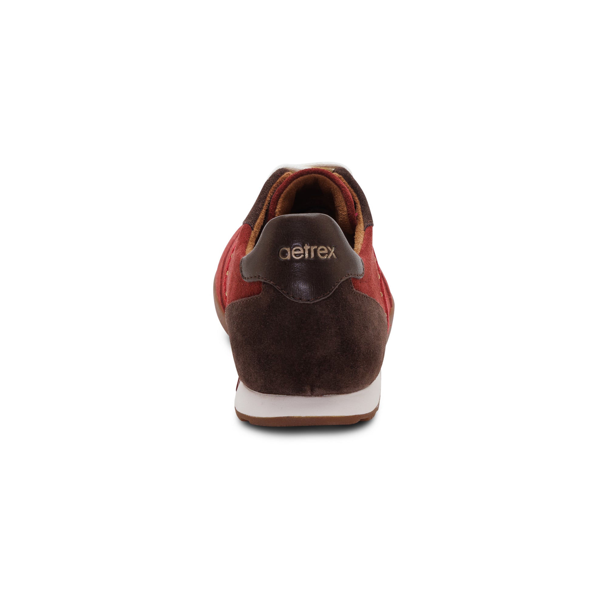 Sloane Arch Support Sneaker rear Angle #color_burgundy velvet