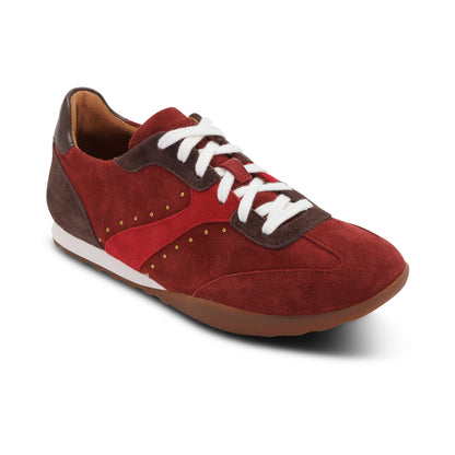 Sloane Arch Support Sneaker catalog Angle #color_burgundy velvet