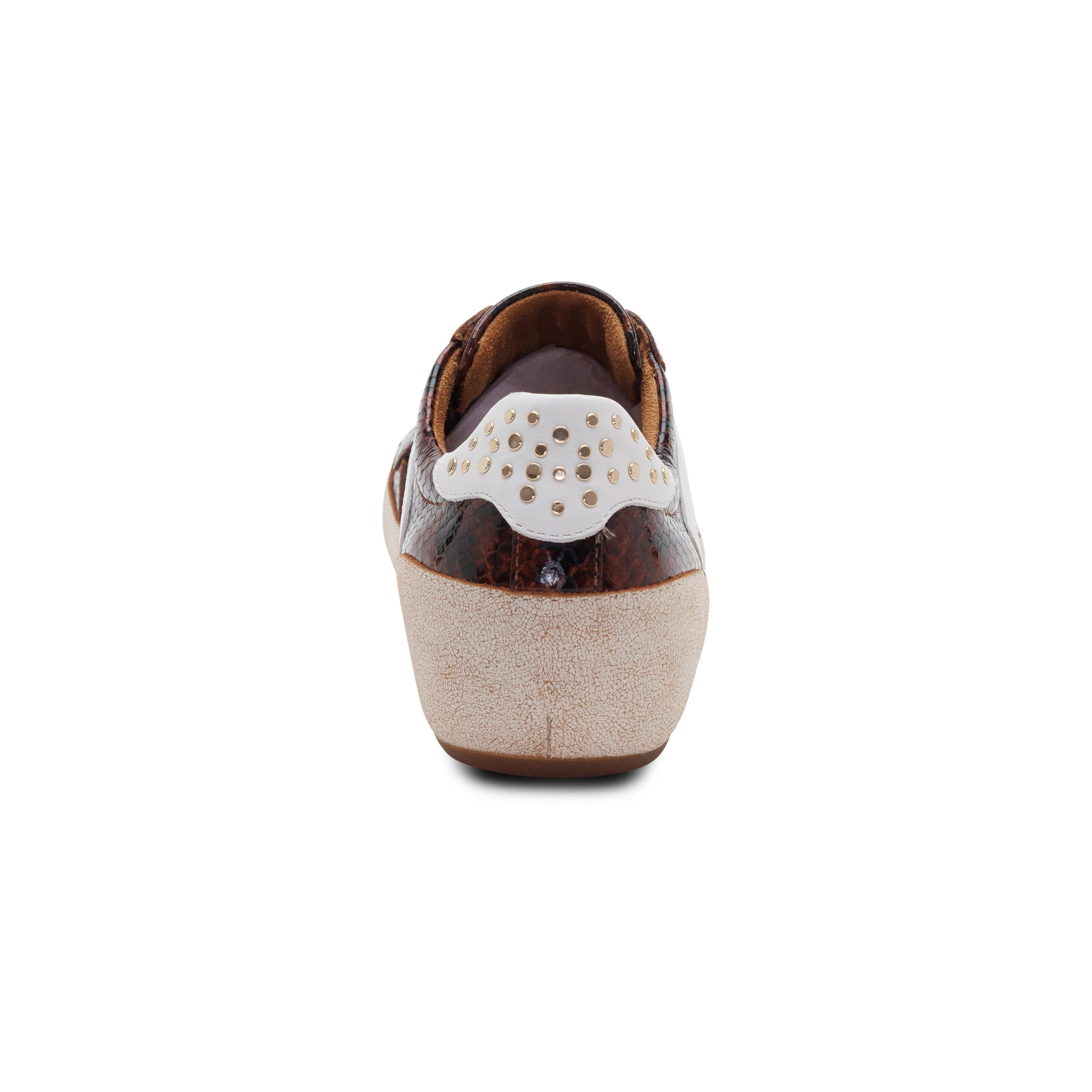 Tess Arch Support Sneaker rear Angle #color_brown snake