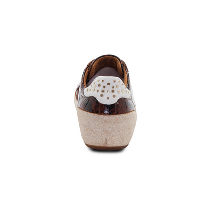 Tess Arch Support Sneaker rear Angle #color_brown snake