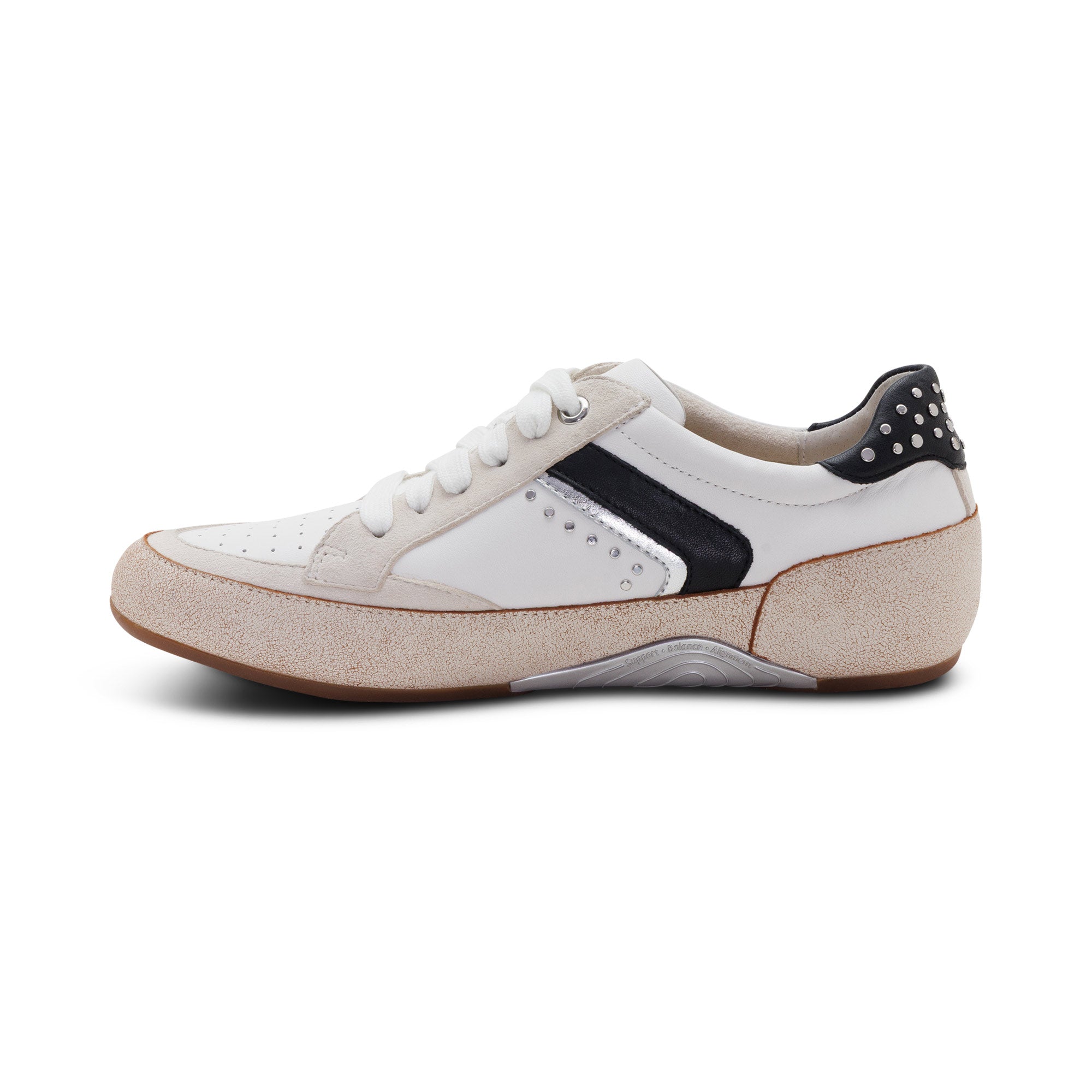 Tess Arch Support Sneaker left Angle #color_white