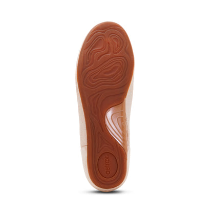 Tess Arch Support Sneaker bottom Angle #color_tan