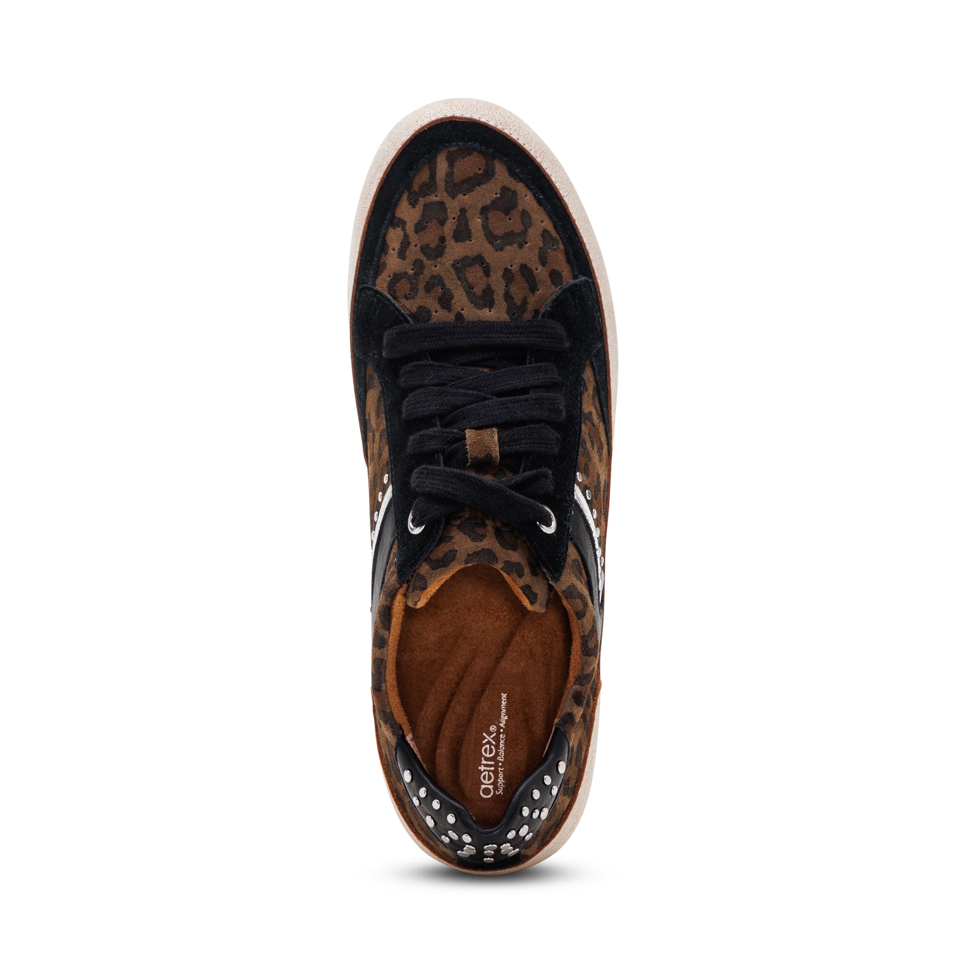 Tess Arch Support Sneaker top Angle #color_leopard