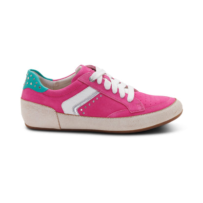 Tess Arch Support Sneaker right Angle #color_hot pink
