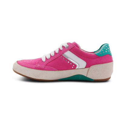 Tess Arch Support Sneaker left Angle #color_hot pink