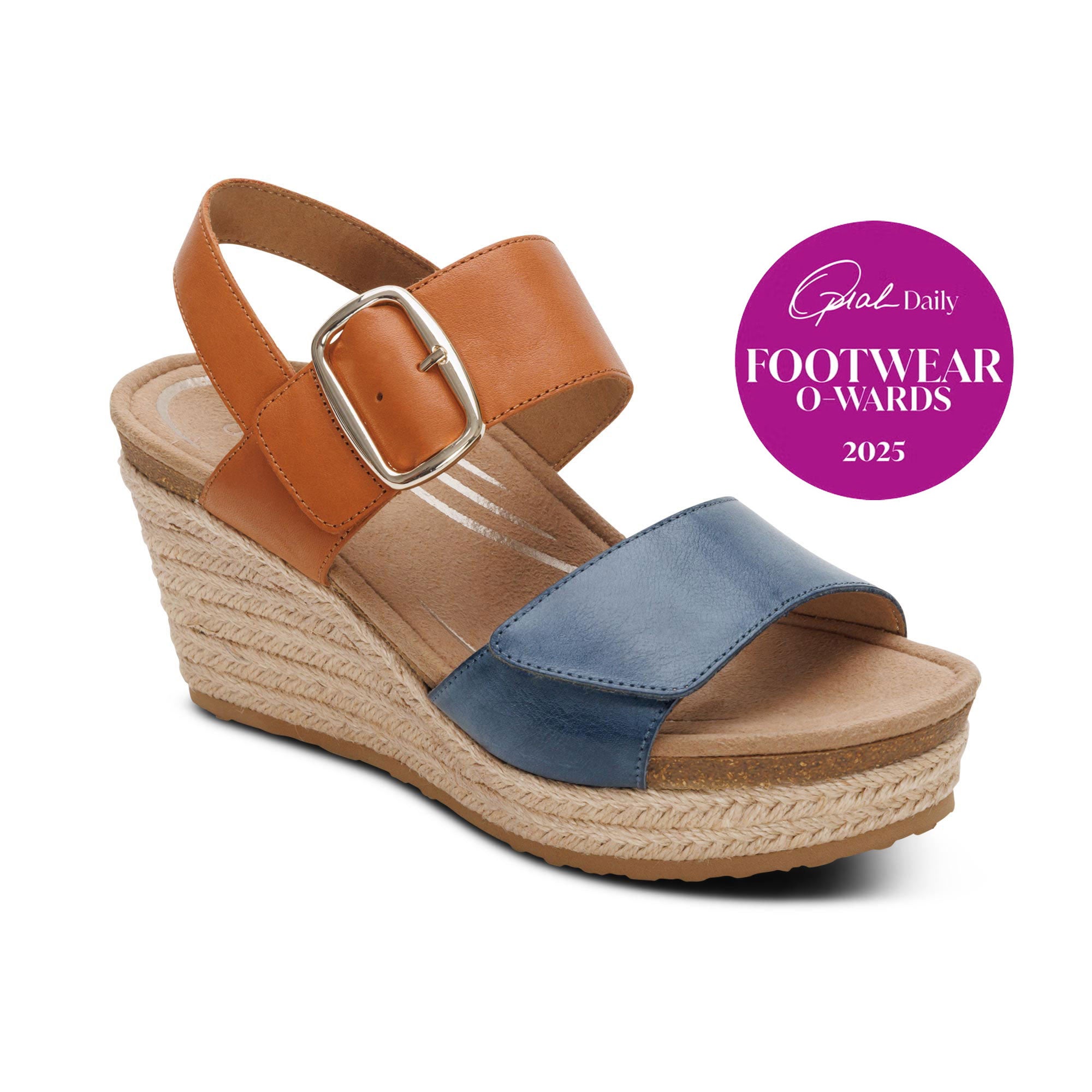Ashley Arch Support Wedge - Hazy Blue Multi – aetrex