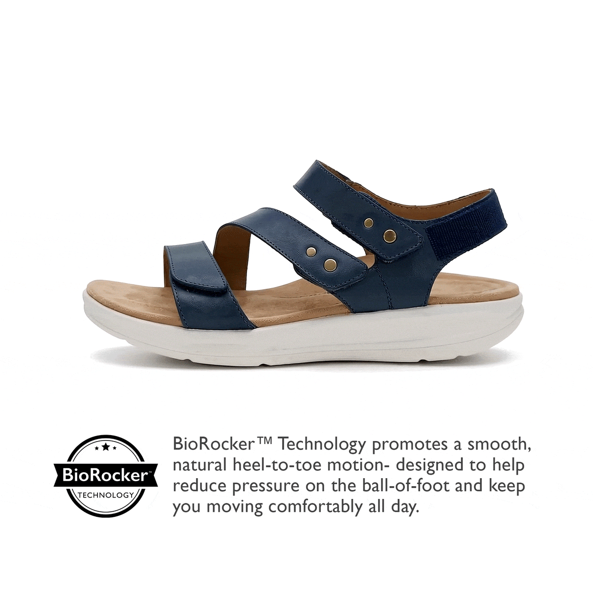 Savannah Adjustable Quarter Strap Sandal - Champagne – aetrex