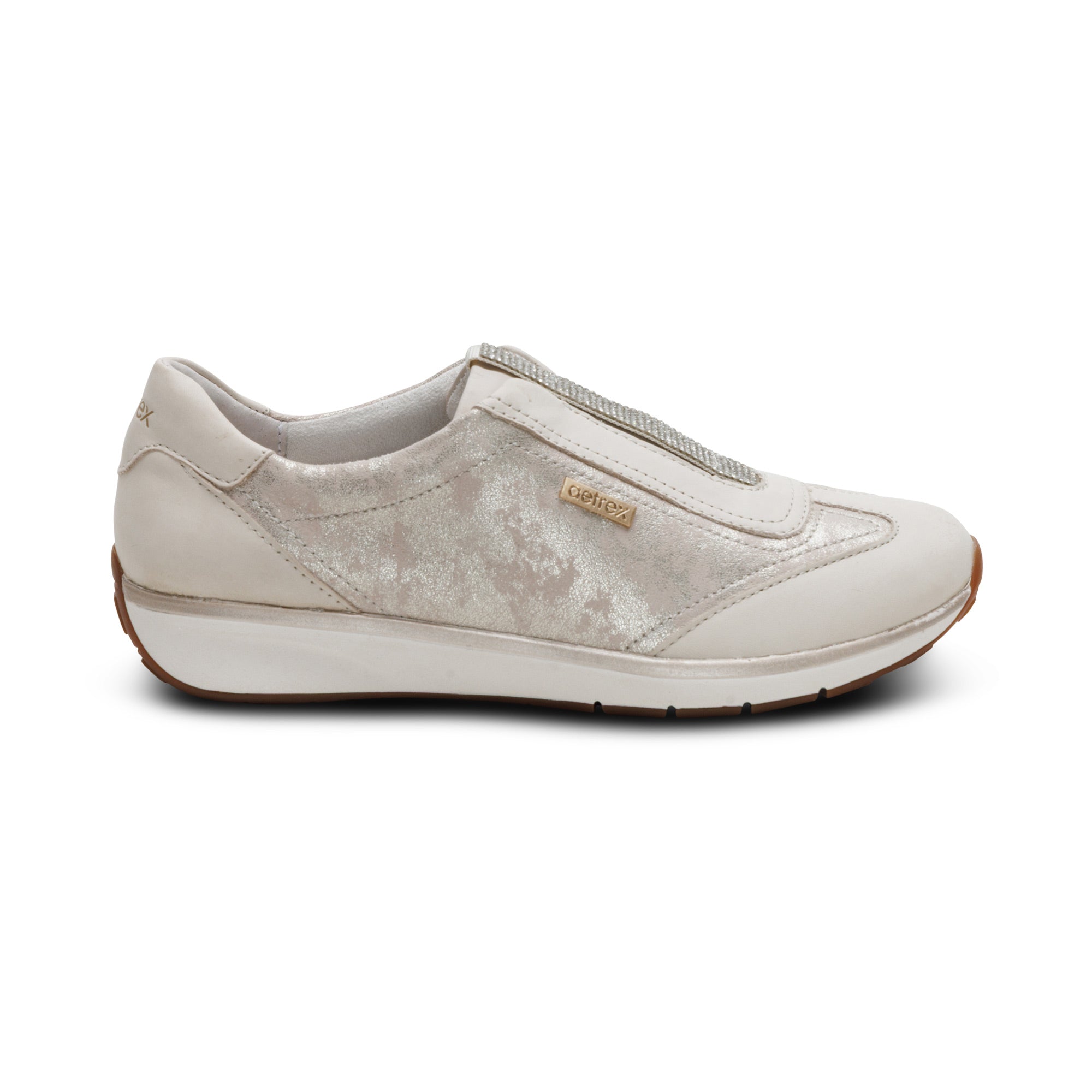 Megan Arch Support Sneaker right Angle #color_champagne