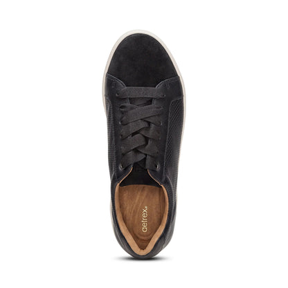 Courtney Lace-up Sneaker top Angle #color_black