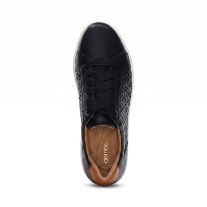 Courtney Lace-up Sneaker top Angle #color_black cutout