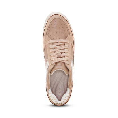 Tess Arch Support Sneaker top Angle #color_tan