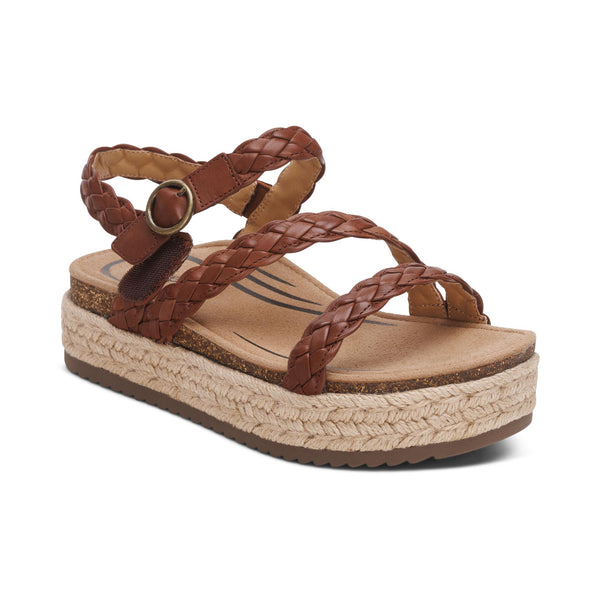 Julia-Arch-Support-Platform-Sandal #color_walnut