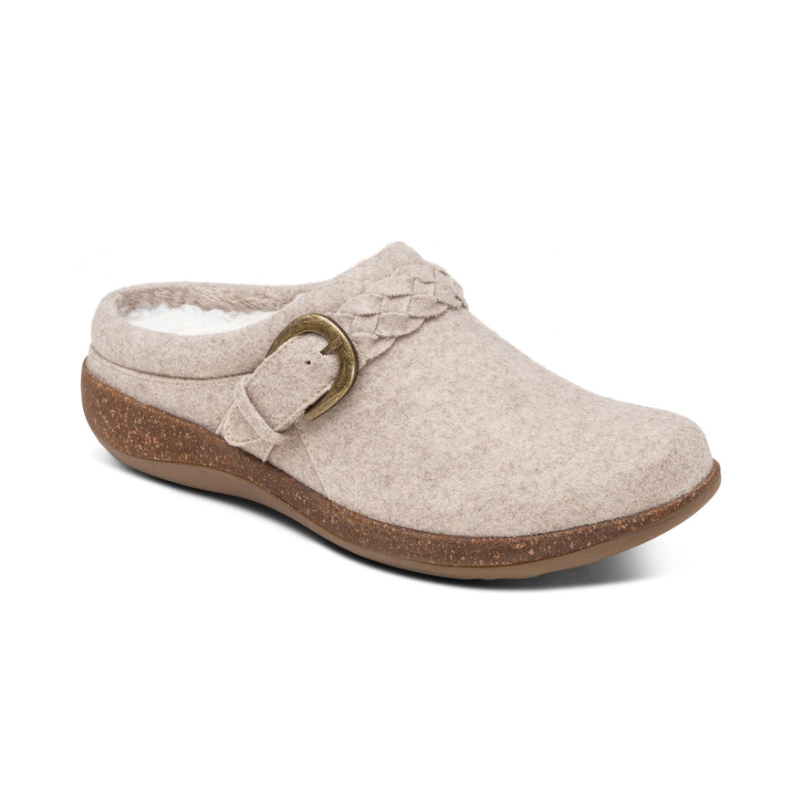 Libby-Wool-Clog #color_oatmeal wool