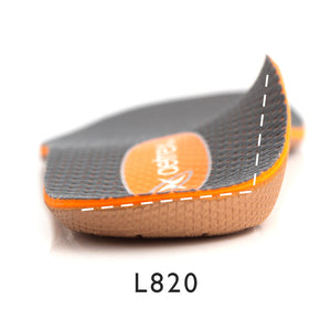 Train aetrex orthotic showing posted heel , L820