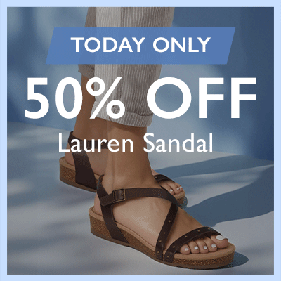 Today Only Flash Sale, 50% Off Lauren Sandal
