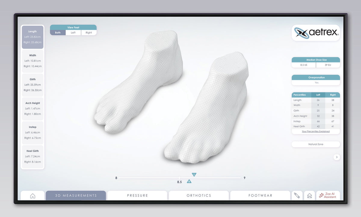 Zoe Pro: Revolutionary 3D Foot Scanner Technology | Aetrex – aetrex