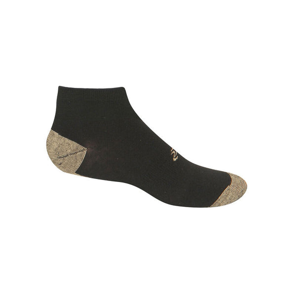 Copper-Sole-Socks-Athletic-Low-Cut #color_black