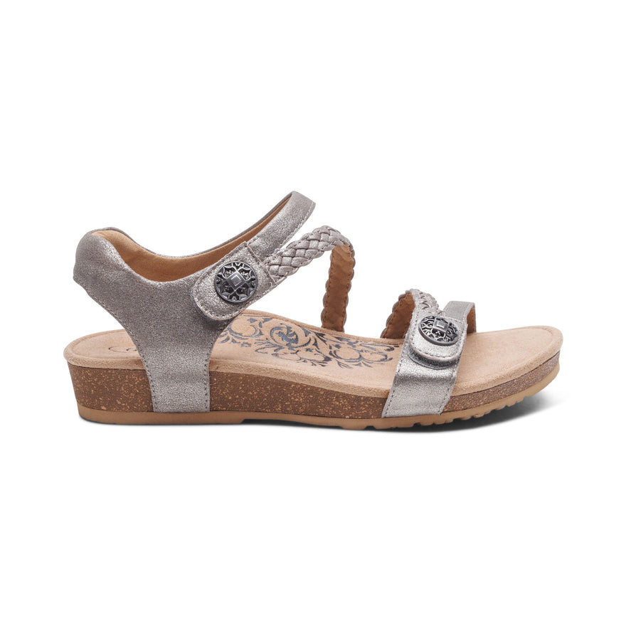 Jillian-Braided-Quarter-Strap-Sandal #color_brushed-silver