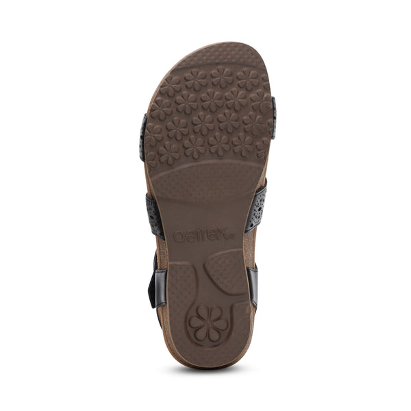 Lilly-Adjustable-Quarter-Strap-Sandal #color_black-cutout