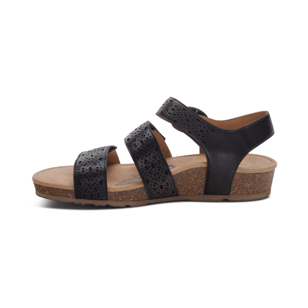 Lilly-Adjustable-Quarter-Strap-Sandal #color_black-cutout
