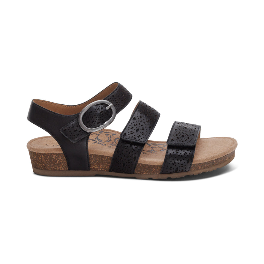 Lilly-Adjustable-Quarter-Strap-Sandal #color_black-cutout