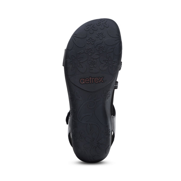 Jess-Adjustable-Quarter-Strap-Sandal #color_black-sparkle