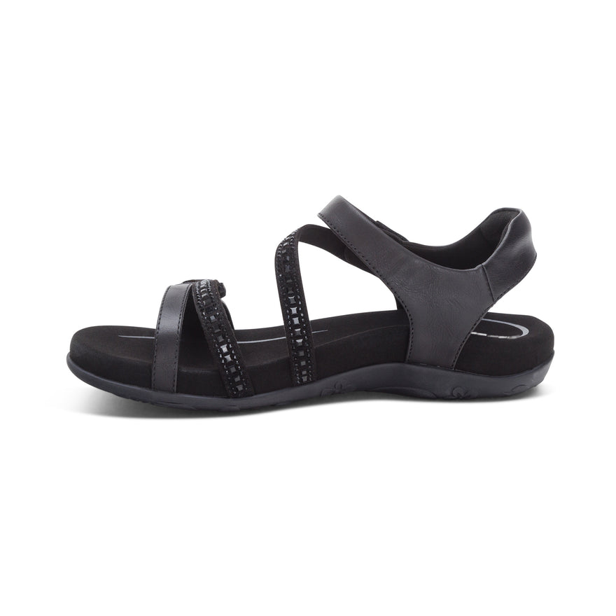 Jess-Adjustable-Quarter-Strap-Sandal #color_black-sparkle