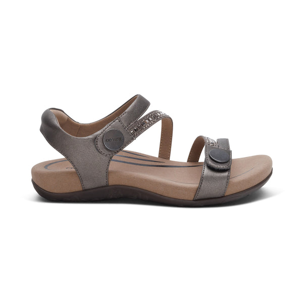 Jess-Adjustable-Quarter-Strap-Sandal #color_pewter-sparkle