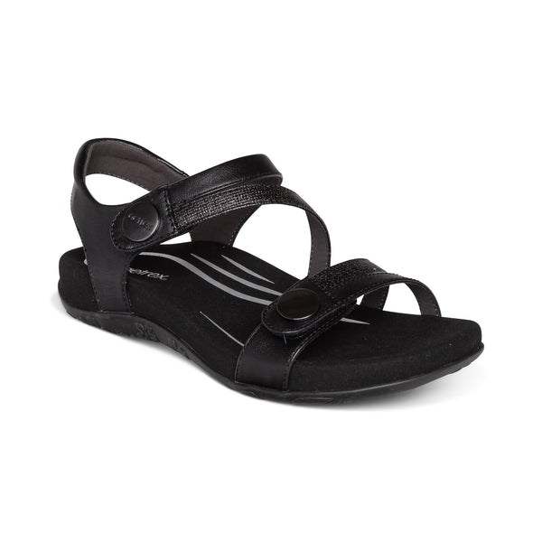 Jess-Adjustable-Quarter-Strap-Sandal #color_black