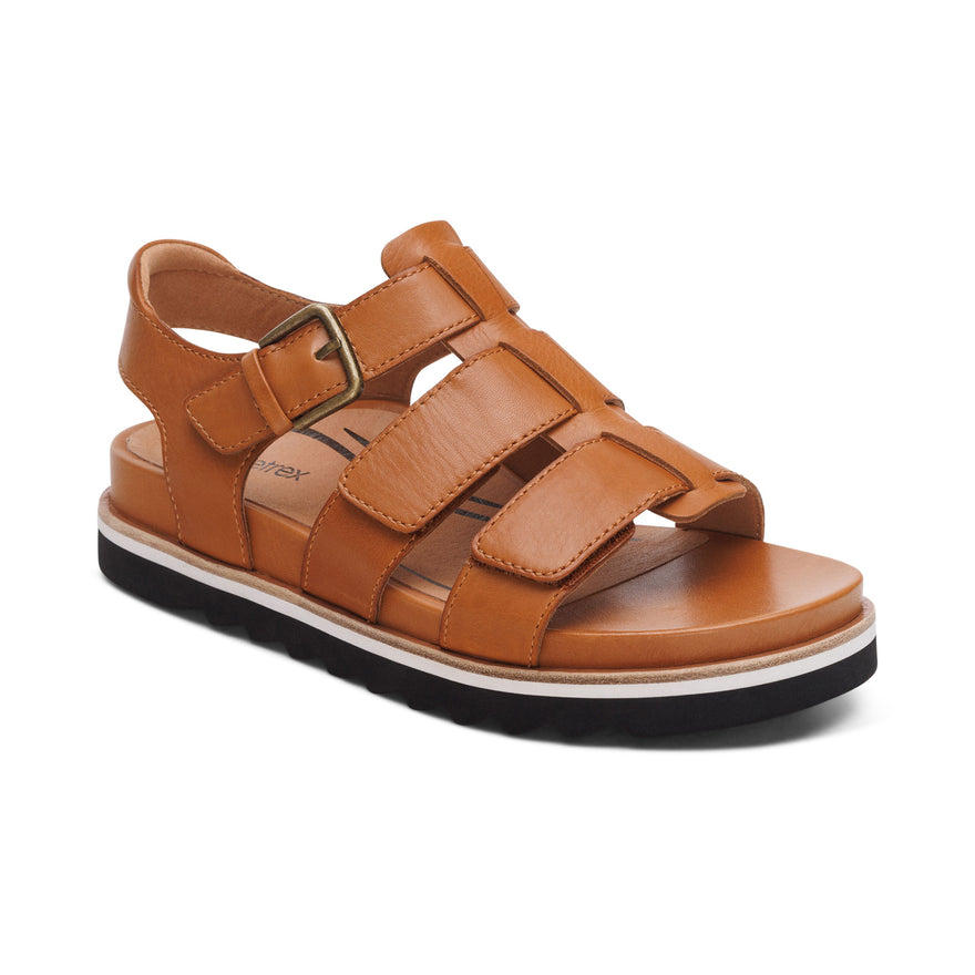 Romy-Quarter-Strap-Cork-Flat-Sandal #color_ginger