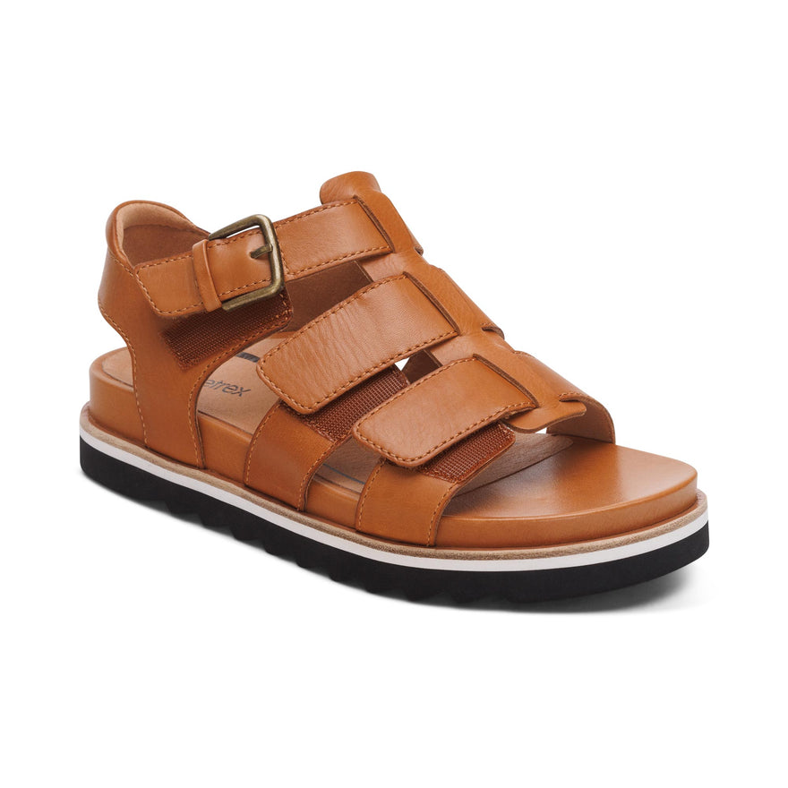 Romy-Quarter-Strap-Cork-Flat-Sandal #color_ginger