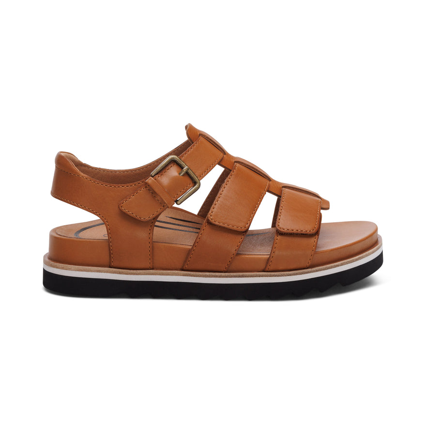Romy-Quarter-Strap-Cork-Flat-Sandal #color_ginger