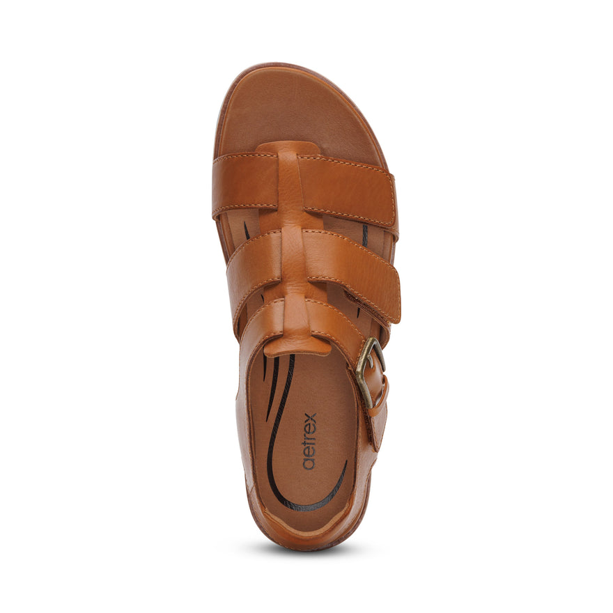 Romy-Quarter-Strap-Cork-Flat-Sandal #color_ginger