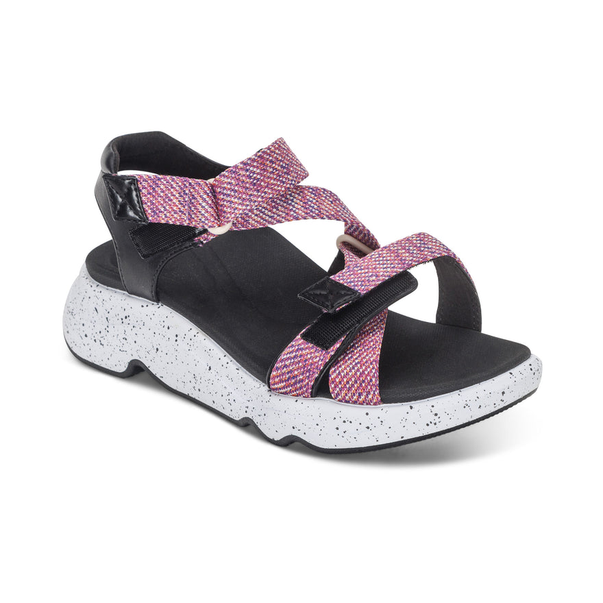 Marz-Adjustable-Sport-Sandal #color_pink