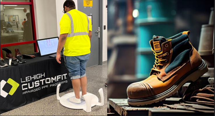 man standing on albert scanner